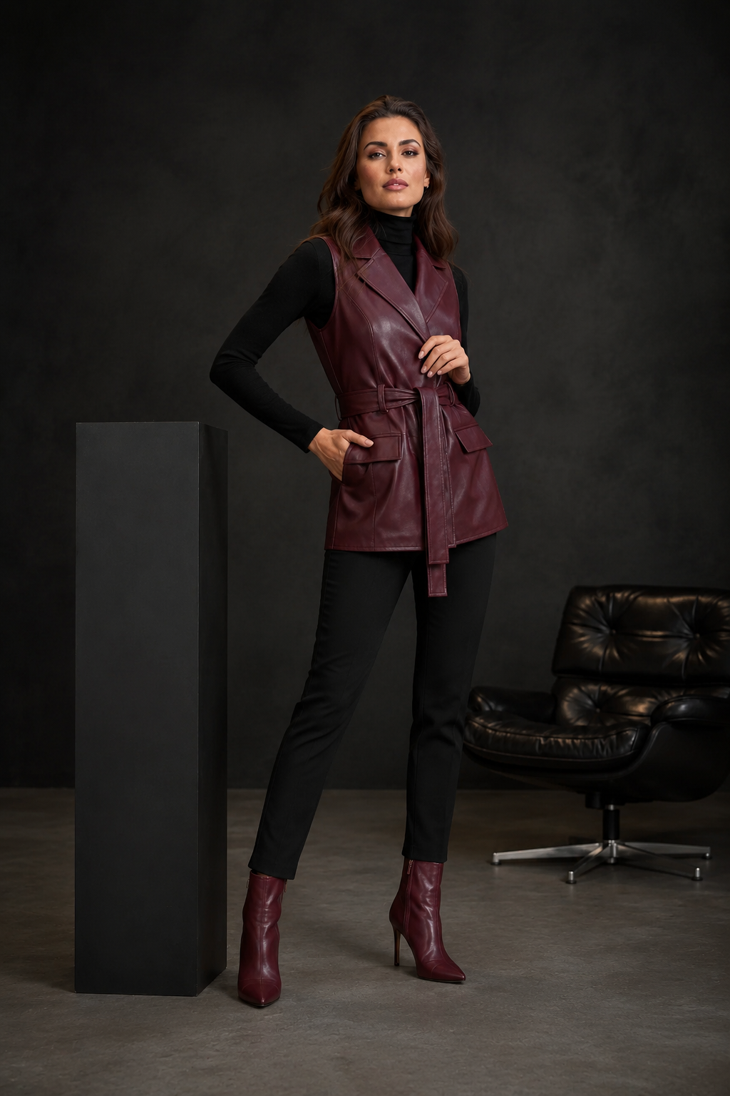 Rosamund Suede Layering Vest - Image 2