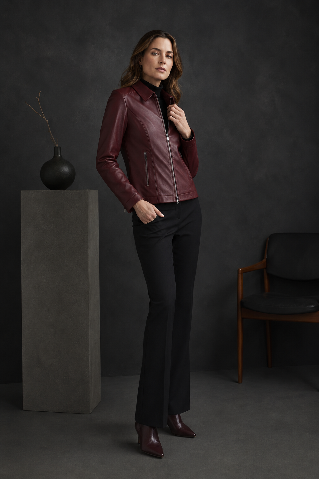 Genevieve Premium Leather Jacket - Image 2