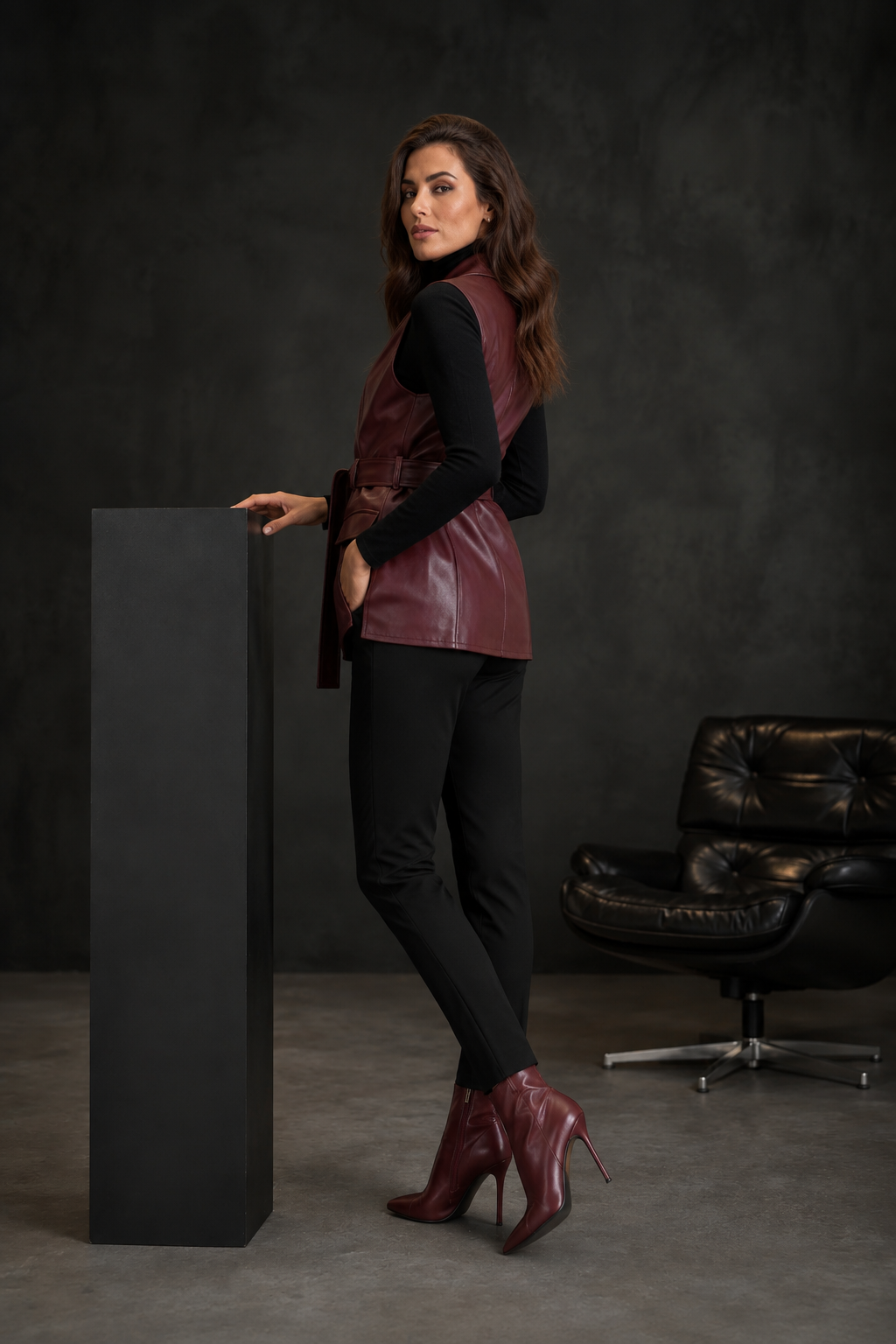 Rosamund Suede Layering Vest - Image 3