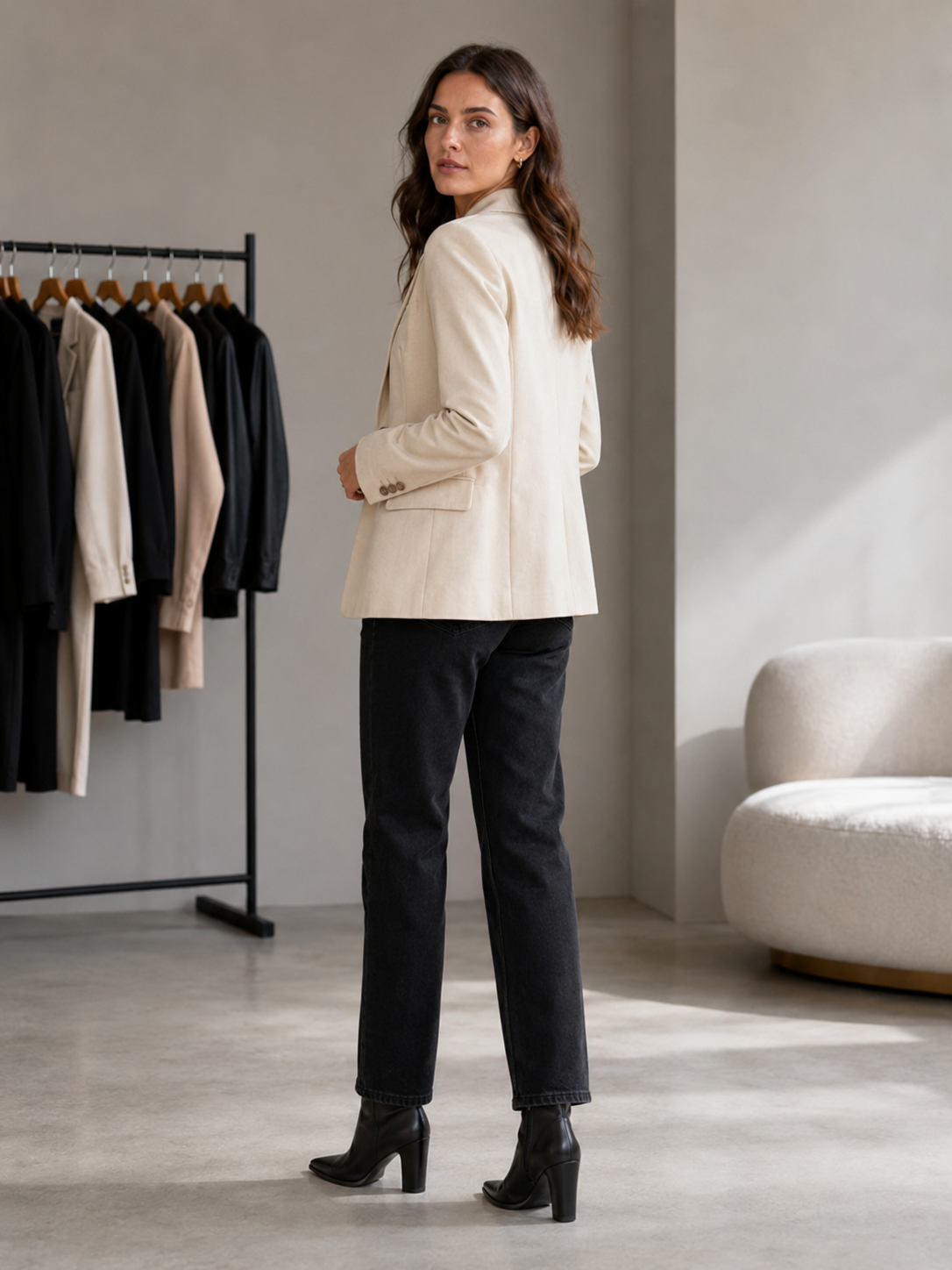 Callahan Slim Leather Blazer - Image 4
