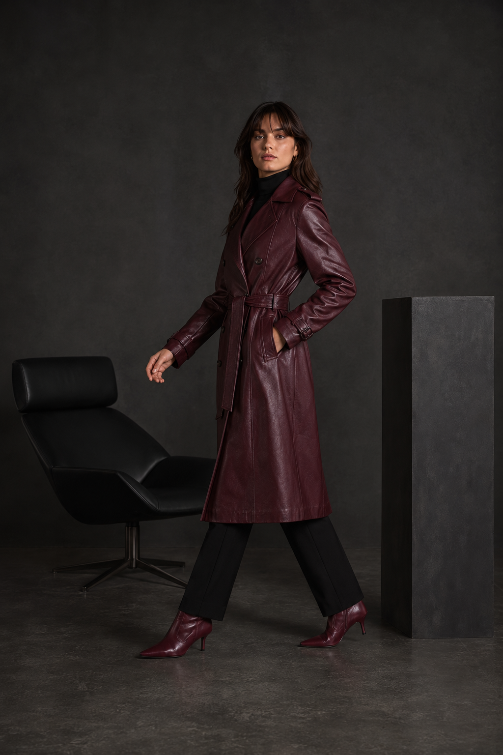 Beatrix Straight-Leg Leather Pants - Image 3