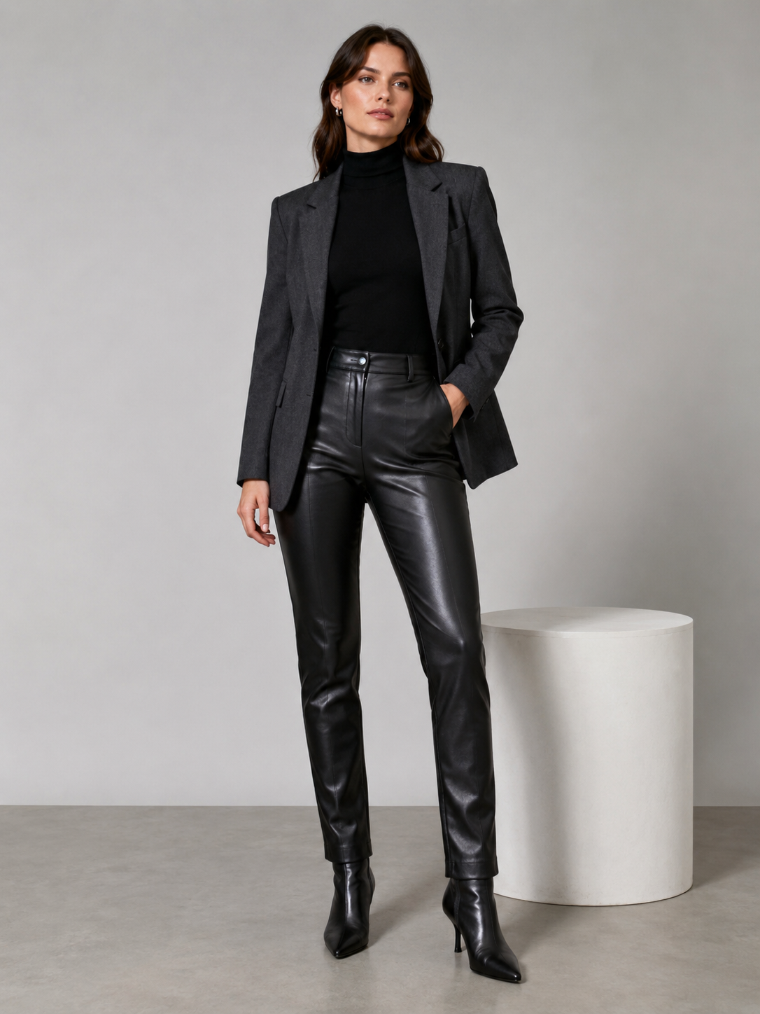 Anneliese High-Waist Leather Pants