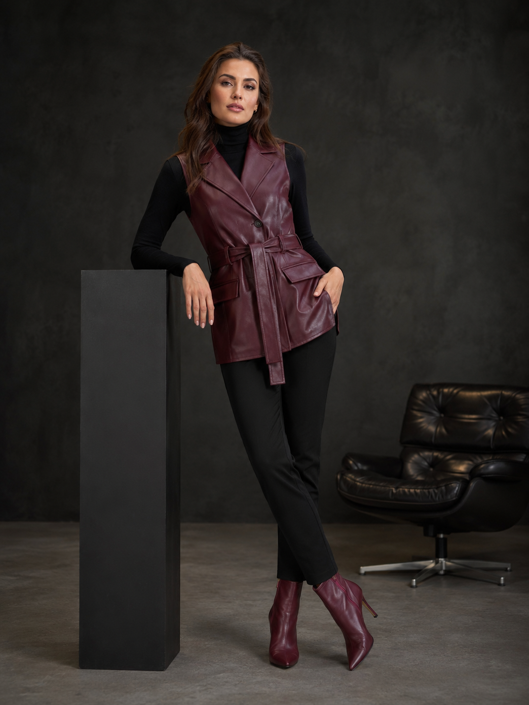 Rosamund Suede Layering Vest